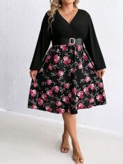 Акція на Сукня жіноча SHEIN GD-00138193 2XL Чорна від Rozetka