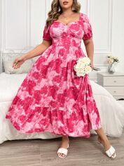 Акція на Плаття довге літнє жіноче SHEIN GD-00139863 4XL Комбіноване від Rozetka