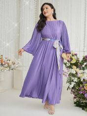 Акція на Плаття вечірнє довге літнє жіноче SHEIN GD-00138214 2XL Бузкове від Rozetka