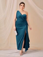 Акція на Плаття вечірнє довге літнє жіноче SHEIN GD-00138052 2XL Морської хвилі від Rozetka