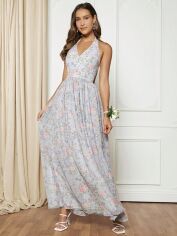 Акція на Плаття довге літнє жіноче SHEIN GD-00142811 L Комбіноване від Rozetka