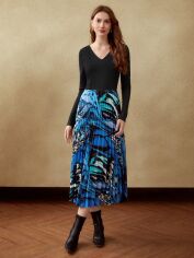 Акція на Плаття міді осіннє жіноче SHEIN GD-00142855 L Комбіноване від Rozetka