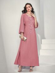 Акція на Плаття вечірнє довге осіннє жіноче SHEIN GD-00142890 L Рожеве від Rozetka