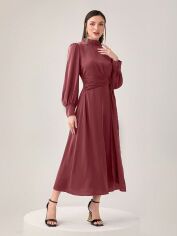 Акція на Плаття вечірнє міді осіннє жіноче SHEIN GD-00142894 L Рожево-лілове від Rozetka