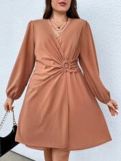 Акція на Сукня жіноча SHEIN GD-00139775 4XL Бежева від Rozetka