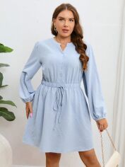 Акція на Сукня жіноча SHEIN GD-00139777 4XL Блакитна від Rozetka
