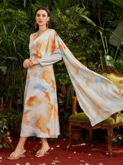 Акція на Плаття вечірнє довге осіннє жіноче SHEIN GD-00143259 L Комбіноване від Rozetka
