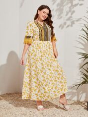 Акція на Плаття вечірнє довге літнє жіноче SHEIN GD-00137955 2XL Комбіноване від Rozetka