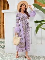 Акція на Сукня жіноча SHEIN GD-00142427 L Бузкова від Rozetka