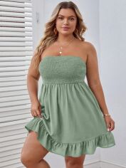 Акція на Сарафан жіночий літній SHEIN GD-00138995 3XL Світло-зелений від Rozetka