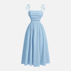 Акція на Плаття жіноче SHEIN GD-00119312 XL Світло-блакитне від Rozetka