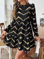 Акція на Плаття міді літнє жіноче SHEIN GD-00132536 XS Чорне від Rozetka