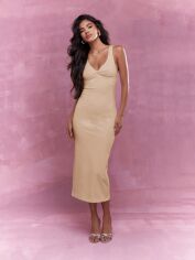 Акція на Плаття жіноче SHEIN GD-00119996 XS Бежеве від Rozetka