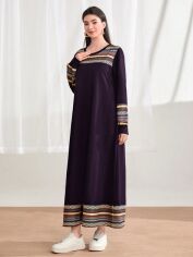 Акція на Плаття довге осіннє жіноче SHEIN GD-00119844 S Темно-фіолетове від Rozetka