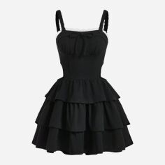 Акція на Плаття жіноче SHEIN GD-00144078 L Чорне від Rozetka
