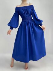Акція на Плаття вечірнє довге осіннє жіноче SHEIN GD-00146774 M Синє від Rozetka