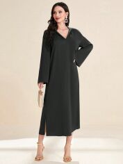 Акція на Плаття міді осіннє жіноче SHEIN GD-00143652 L Чорне від Rozetka