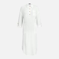 Акція на Плаття-сорочка міді літнє жіноче SHEIN GD-00143704 L Біле від Rozetka