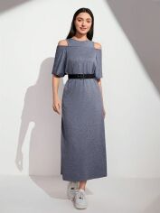 Акція на Плаття довге літнє жіноче SHEIN GD-00145811 M Сіре від Rozetka