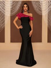 Акція на Плаття жіноче SHEIN GD-00146014 M Чорне від Rozetka