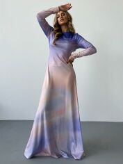 Акція на Плаття довге літнє жіноче SHEIN GD-00146029 M Комбіноване від Rozetka