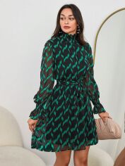 Акція на Плаття коротке літнє жіноче SHEIN GD-00146052 M Зелене від Rozetka