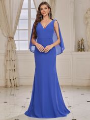 Акція на Плаття вечірнє довге літнє жіноче SHEIN GD-00146062 M Синє від Rozetka