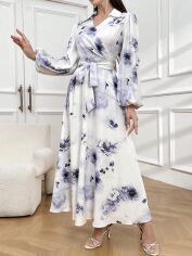 Акція на Плаття довге літнє жіноче SHEIN GD-00146190 M Біле від Rozetka