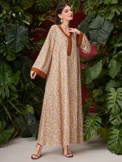 Акція на Плаття вечірнє довге літнє жіноче SHEIN GD-00143447 L Комбіноване від Rozetka