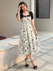 Акція на Плаття жіноче SHEIN GD-00145604 M Чорно-біле від Rozetka