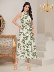 Акція на Плаття-сорочка міді літнє жіноче SHEIN GD-00145778 M Комбіноване від Rozetka