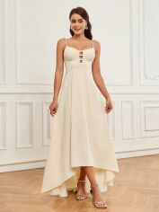Акція на Плаття жіноче SHEIN GD-00146302 M Кремове від Rozetka