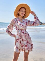 Акція на Плаття коротке літнє жіноче SHEIN GD-00146370 M Комбіноване від Rozetka