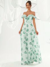 Акція на Плаття вечірнє довге осіннє жіноче SHEIN GD-00146512 M Біле від Rozetka