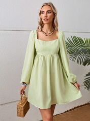 Акція на Плаття коротке літнє жіноче SHEIN GD-00146576 M Світло-зелене від Rozetka