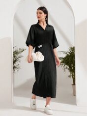 Акція на Плаття міді літнє жіноче SHEIN GD-00146727 M Чорне від Rozetka