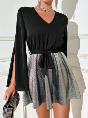 Акція на Плаття вечірнє коротке літнє жіноче SHEIN GD-00143730 L Комбіноване від Rozetka