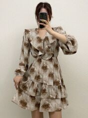Акція на Плаття коротке літнє жіноче SHEIN GD-00146817 M Комбіноване від Rozetka