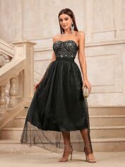 Акція на Плаття жіноче SHEIN GD-00143989 L Чорне від Rozetka