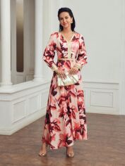 Акція на Плаття вечірнє довге літнє жіноче SHEIN GD-00144307 L Комбіноване від Rozetka