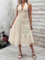 Акція на Плаття жіноче SHEIN GD-00146607 M Айворі від Rozetka