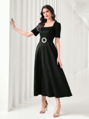 Акція на Плаття жіноче SHEIN GD-00145651 M Чорне від Rozetka