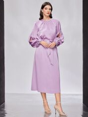 Акція на Плаття вечірнє міді літнє жіноче SHEIN GD-00143469 L Бузкове від Rozetka