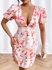 Акція на Плаття коротке літнє жіноче SHEIN GD-00143558 L Комбіноване від Rozetka