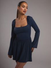 Акція на Плаття коротке літнє жіноче SHEIN GD-00146758 M Темно-синє від Rozetka