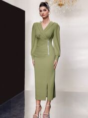 Акція на Плаття жіноче SHEIN GD-00143610 L Світло-зелене від Rozetka