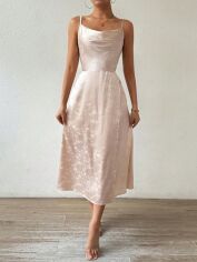 Акція на Плаття жіноче SHEIN GD-00143617 L Світло-бежеве від Rozetka