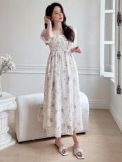 Акція на Плаття довге літнє жіноче SHEIN GD-00144239 L Біле від Rozetka