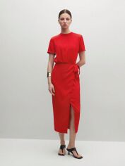 Акція на Плаття міді літнє жіноче SHEIN GD-00144447 M Червоне від Rozetka