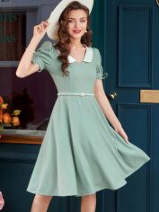 Акція на Плаття міді літнє жіноче SHEIN GD-00144684 L М'ятне від Rozetka